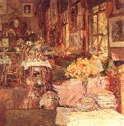 Childe Hassam The Room of Flowers USA oil painting artist